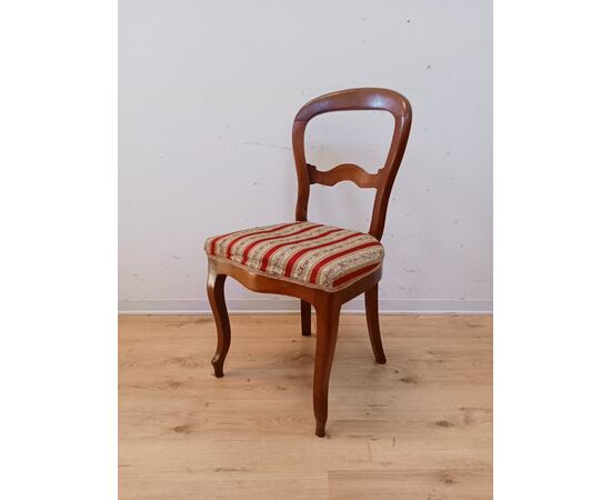 Sedia luigi filippo noce fine '800 - poltroncina
