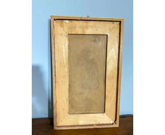 Dipinto olio su tela Mazzonis Ottavio, Torino, anni '70, 44x21cm
