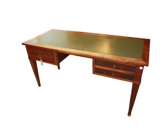 Scrivania Stile Impero di inizio 1900 in legno di Mogano con cassetti