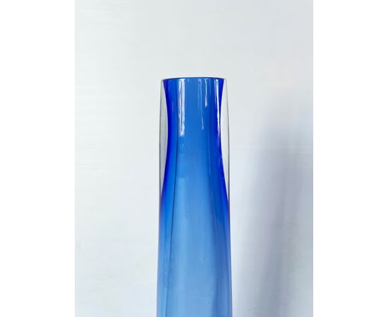 Vaso vetro di Murano blu