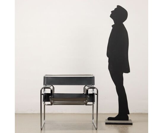 Poltrona 'Wassily' Marcel Breuer per Gavina