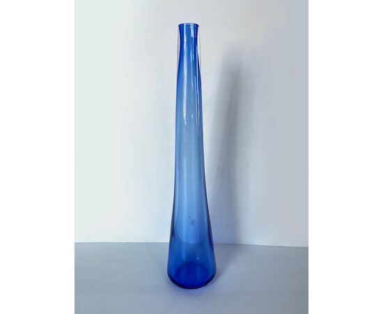 Vaso vetro di Murano blu