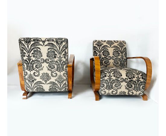 Coppia di poltrone Art Decò 1940 stile Thonet