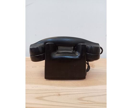 Telefono bachelite nero Siemens anni 40-50 funzionante - apparecchio telefonico
