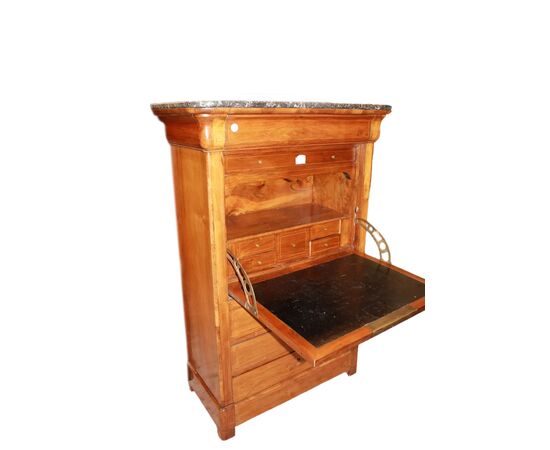 Secretaire Francese del 1800 Stile Impero con Filetto di intarsio
