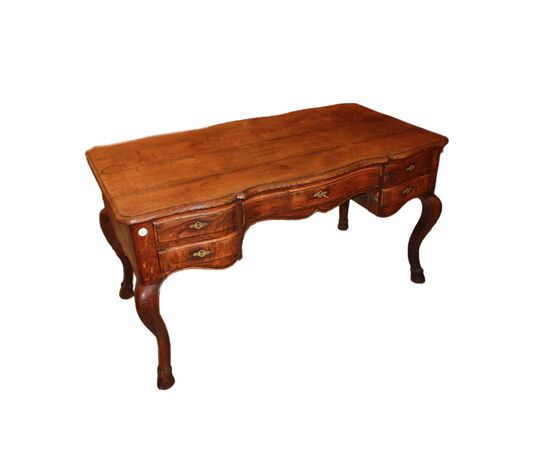 Scrivania Provenzale del 1800 in legno di rovere