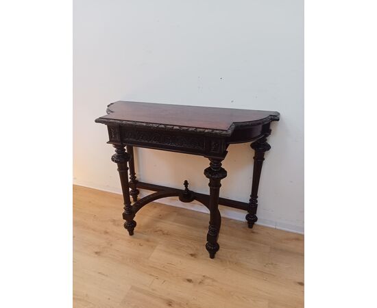 Console in palissandro fine '800 - stile neoclassico - Luigi XVI