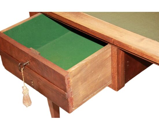 Scrivania Stile Impero di inizio 1900 in legno di Mogano con cassetti