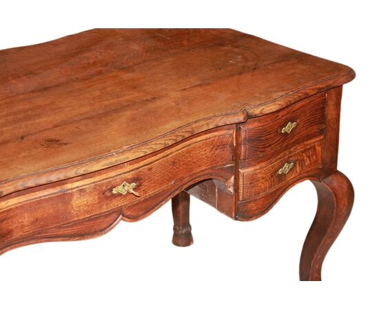 Scrivania Provenzale del 1800 in legno di rovere