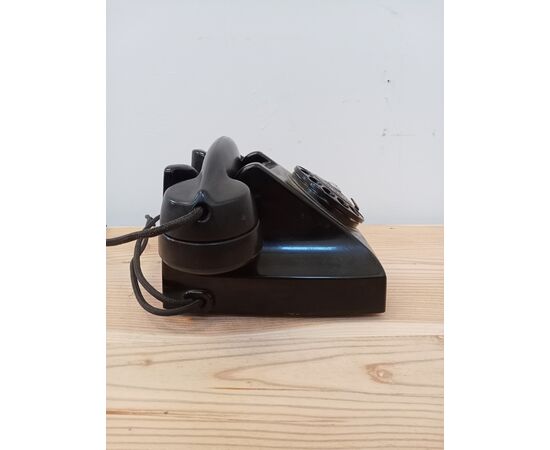 Telefono bachelite nero Siemens anni 40-50 funzionante - apparecchio telefonico