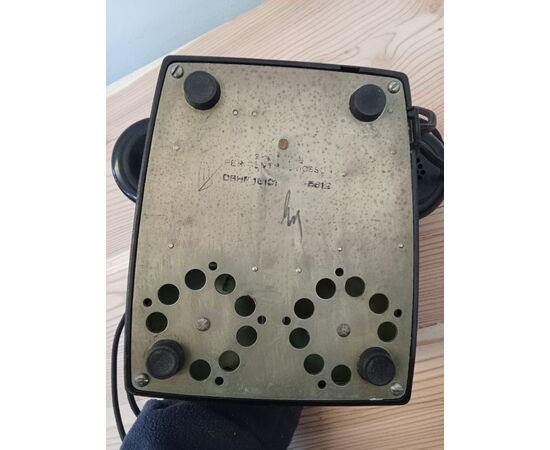Telefono bachelite nero Siemens anni 40-50 funzionante - apparecchio telefonico