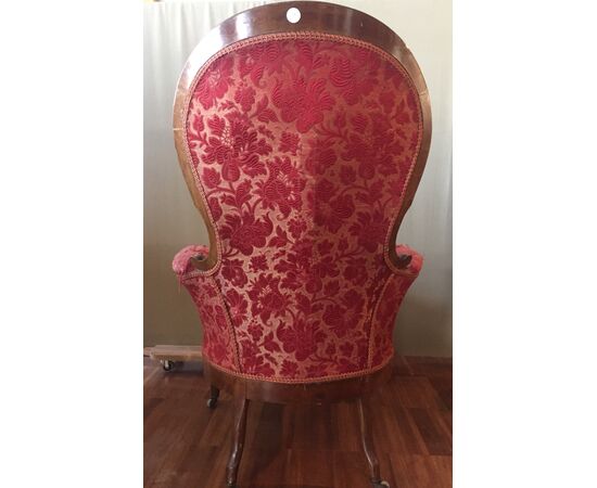 Coppia bergere francesi del 1800 stile Luigi Filippo di ritappezzare