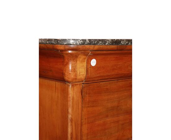 Secretaire Francese del 1800 Stile Impero con Filetto di intarsio
