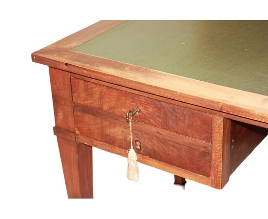 Scrivania Stile Impero di inizio 1900 in legno di Mogano con cassetti