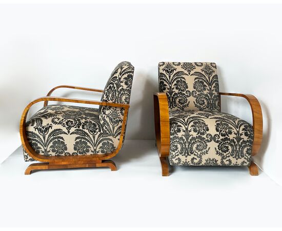 Coppia di poltrone Art Decò 1940 stile Thonet