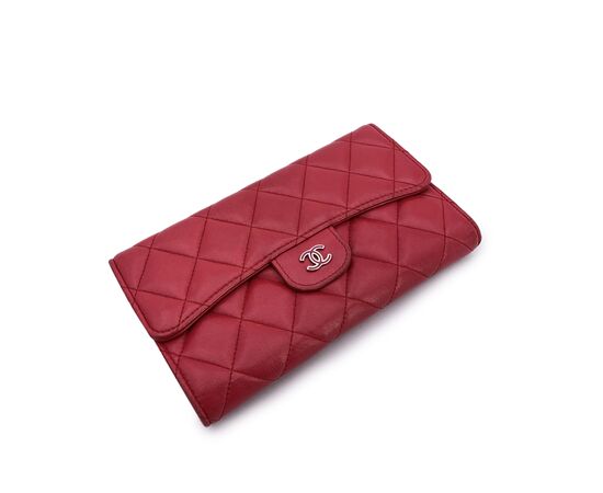 CHANEL Portafoglio in Pelle Col. Rosso Timeless/Classique S