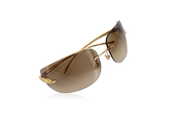 CARTIER Occhiali da Sole in Metallo Col. Oro