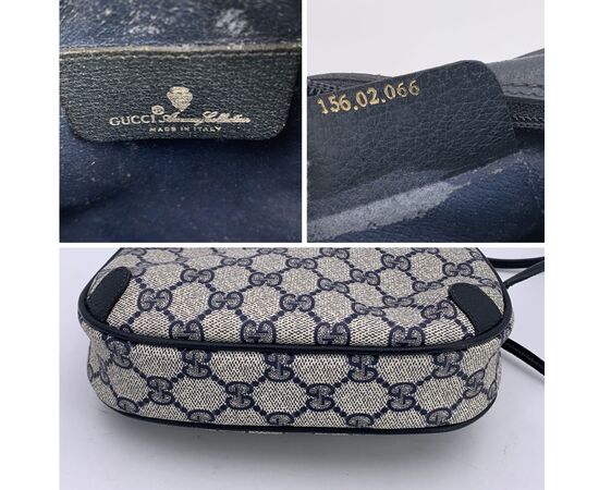 GUCCI Borsa a Tracolla Vintage in Tela Col. Blu Ophidia S