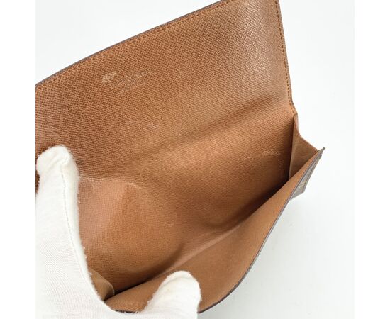 LOUIS VUITTON Portafoglio Vintage in Tela Col. Marrone M