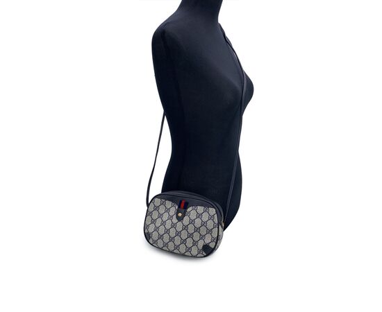 GUCCI Borsa a Tracolla Vintage in Tela Col. Blu Ophidia S