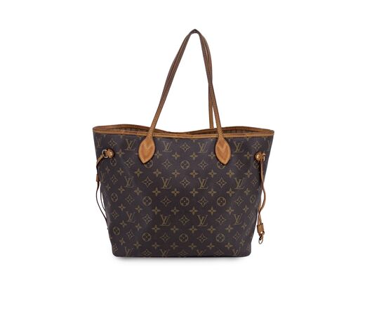 LOUIS VUITTON Borsa Shopper in Tela Col. Marrone Neverfull L