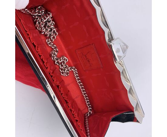 CHRISTIAN LOUBOUTIN Portafoglio in Tela Col. Nero S