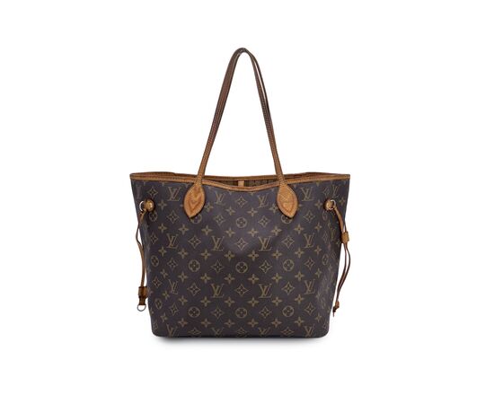LOUIS VUITTON Borsa Shopper in Tela Col. Marrone Neverfull L