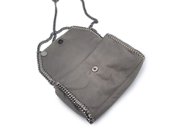 STELLA MCCARTNEY Borsa a Tracolla in Tela Col. Grigio Falabella S
