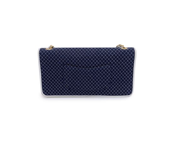 CHANEL Borsa a Tracolla Vintage in Tela Col. Blu Timeless/Classique S