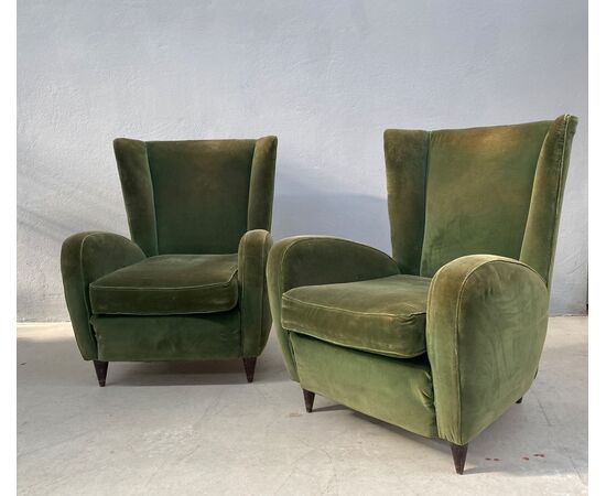 Coppia di poltrone Paolo Buffa, anni '50
