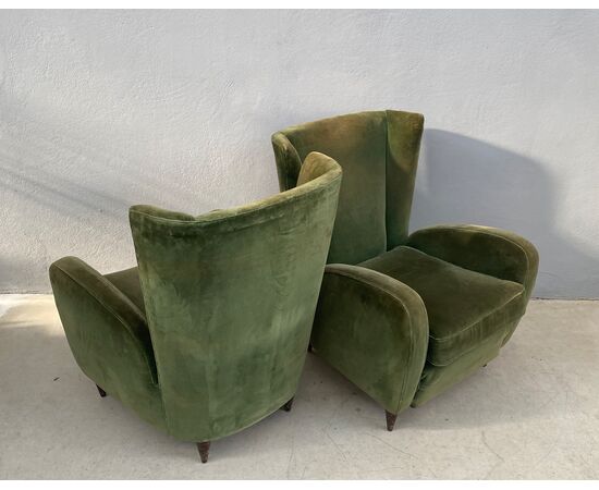 Coppia di poltrone Paolo Buffa, anni '50