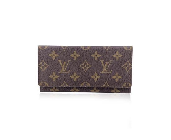 LOUIS VUITTON Portafoglio Vintage in Tela Col. Marrone M