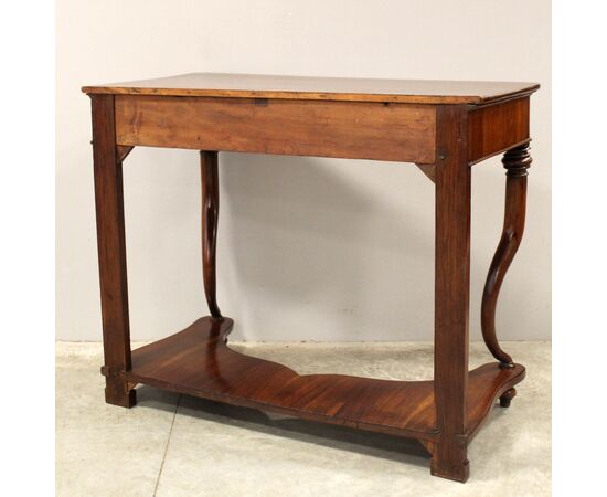 Antica console Carlo X in noce - Italia epoca '800