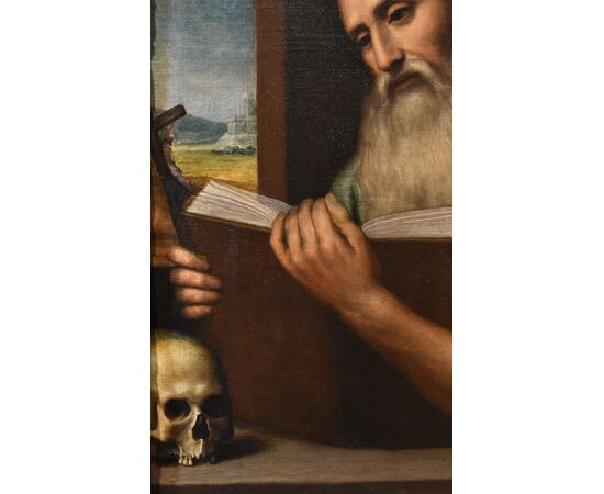 San Girolamo, Alessandro Bonvicino, detto il Moretto (Brescia, 1498 circa – 1554) Bottega di