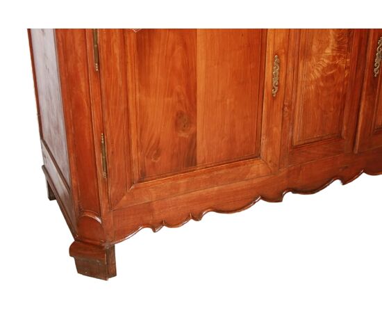Credenza Provenzale 2 Ante con Cassetti Francese del 1800 in Noce