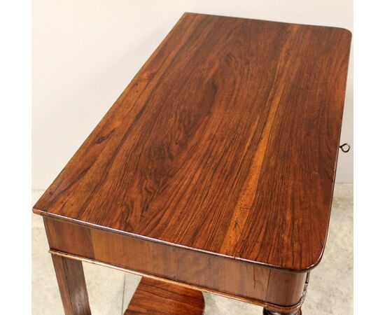 Antica console Carlo X in noce - Italia epoca '800