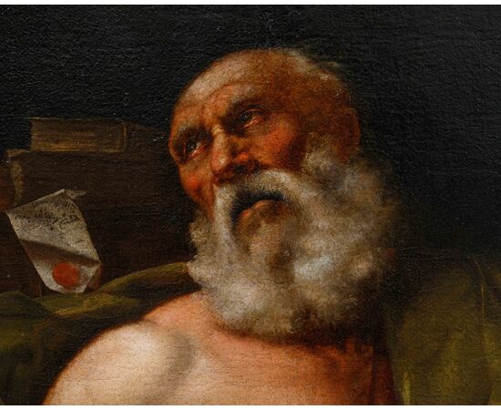 Scuola nordeuropea, seconda metà del XVII secolo, San Girolamo nello studio