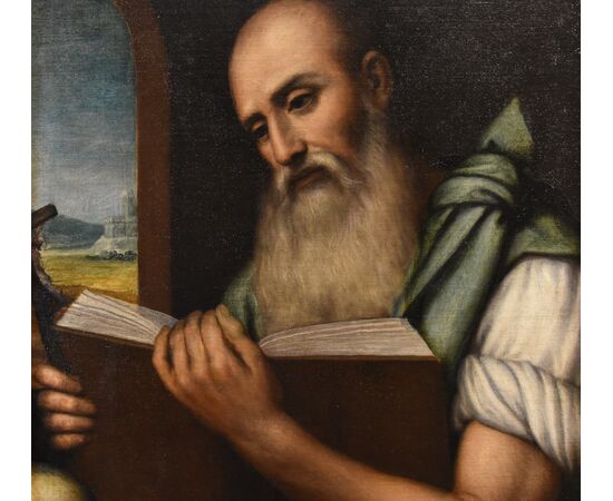 San Girolamo, Alessandro Bonvicino, detto il Moretto (Brescia, 1498 circa – 1554) Bottega di