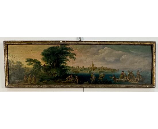 Anonimo del  XVIII secolo a) b) "Vedute del Lago di Lemàno (Lago di Ginevra)"