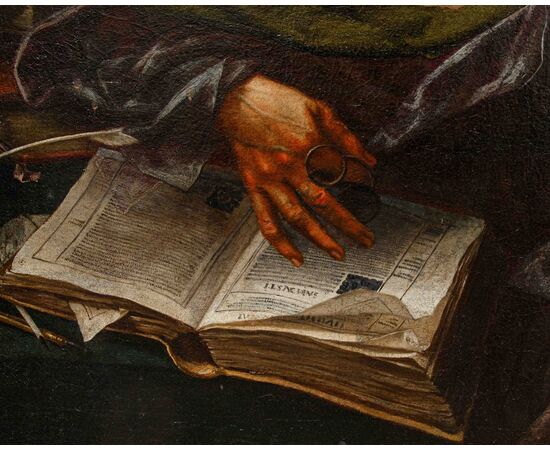 Scuola nordeuropea, seconda metà del XVII secolo, San Girolamo nello studio