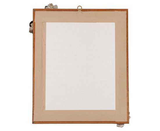 Specchiera con frutta in metallo argentato - M/885 -