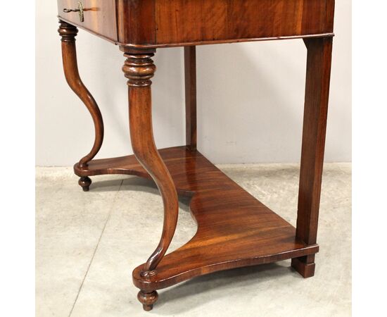 Antica console Carlo X in noce - Italia epoca '800