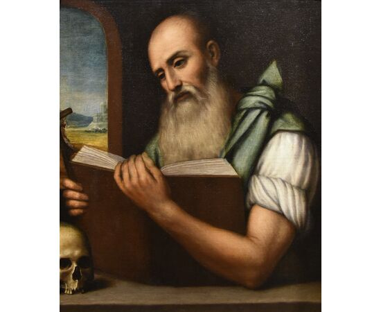 San Girolamo, Alessandro Bonvicino, detto il Moretto (Brescia, 1498 circa – 1554) Bottega di