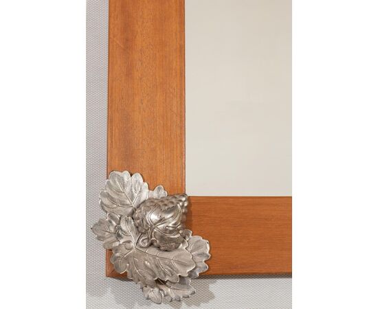 Specchiera con frutta in metallo argentato - M/885 -
