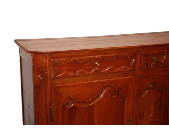 Credenza Provenzale 2 Ante con Cassetti Francese del 1800 in Noce