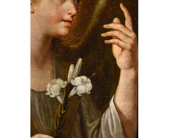 L’Angelo Annunciante, Carlo Maratta (Camerano, 1625 – Roma, 1713) Bottega
