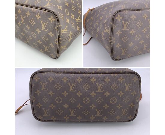 LOUIS VUITTON Borsa Shopper in Tela Col. Marrone Neverfull L