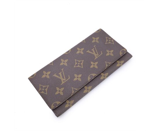 LOUIS VUITTON Portafoglio Vintage in Tela Col. Marrone M
