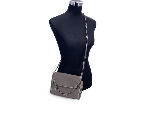 STELLA MCCARTNEY Borsa a Tracolla in Tela Col. Grigio Falabella S