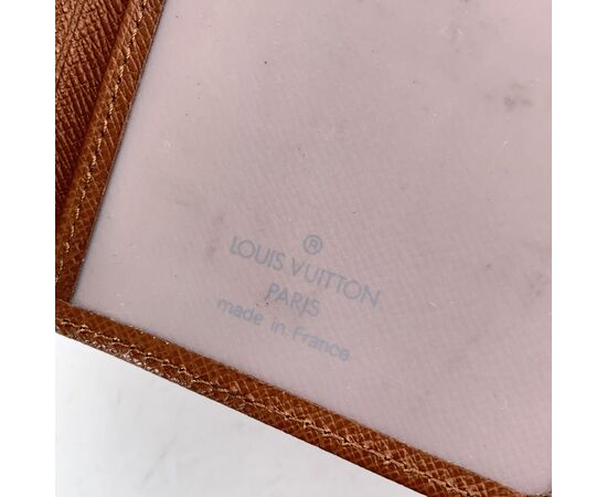 LOUIS VUITTON Accessorio Vintage in Pelle Col. Marrone S